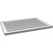 Ekena Millwork Vertical Surface Mount PVC Gable Vent: Functional, w/ 2"W x 1-1/2"P Brickmould Frame, 34"W x 24"H GVPVE34X2402SF - alternate 5